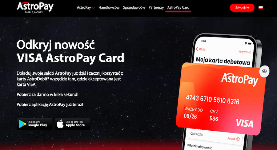 Aplikacja AstroPay