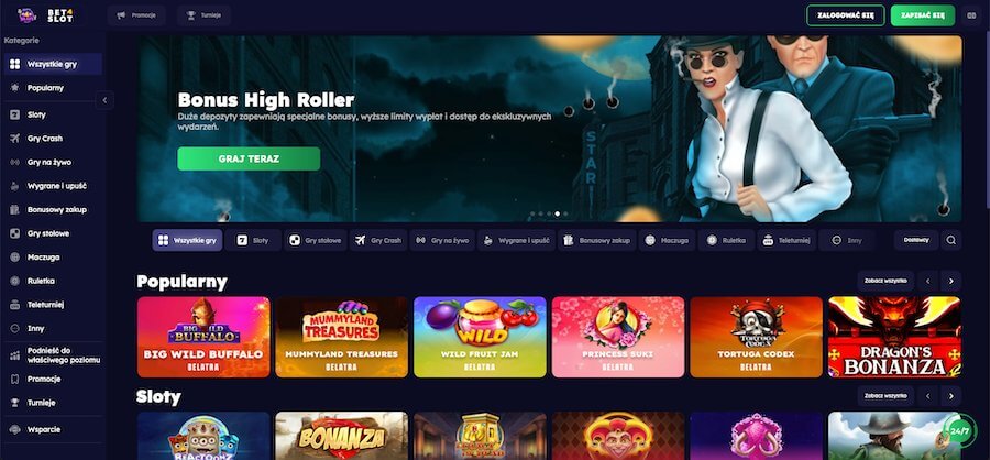 Bet4Slot kasyno strona główna i bonus highroller