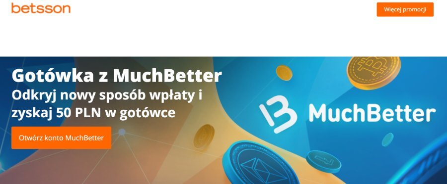 50 zł za darmo z MuchBetter w Betsson