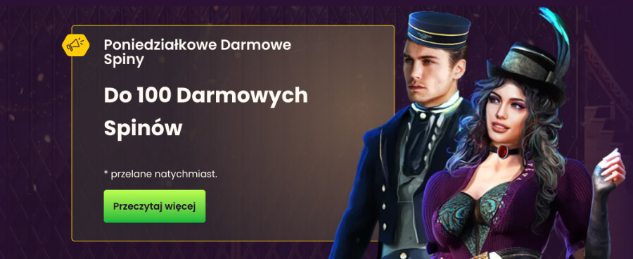 Poniedziałkowe darmowe spiny w Bizzo Casino