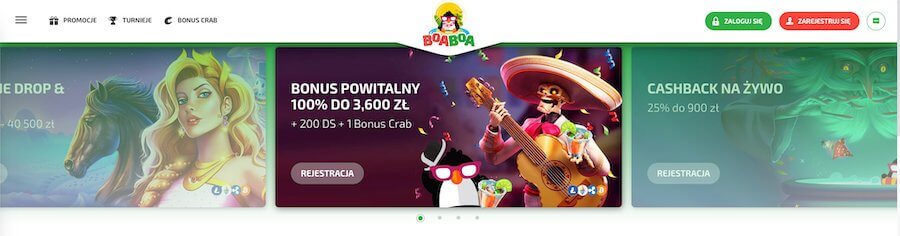 BoaBoa bonus powitalny dla nowych graczy.