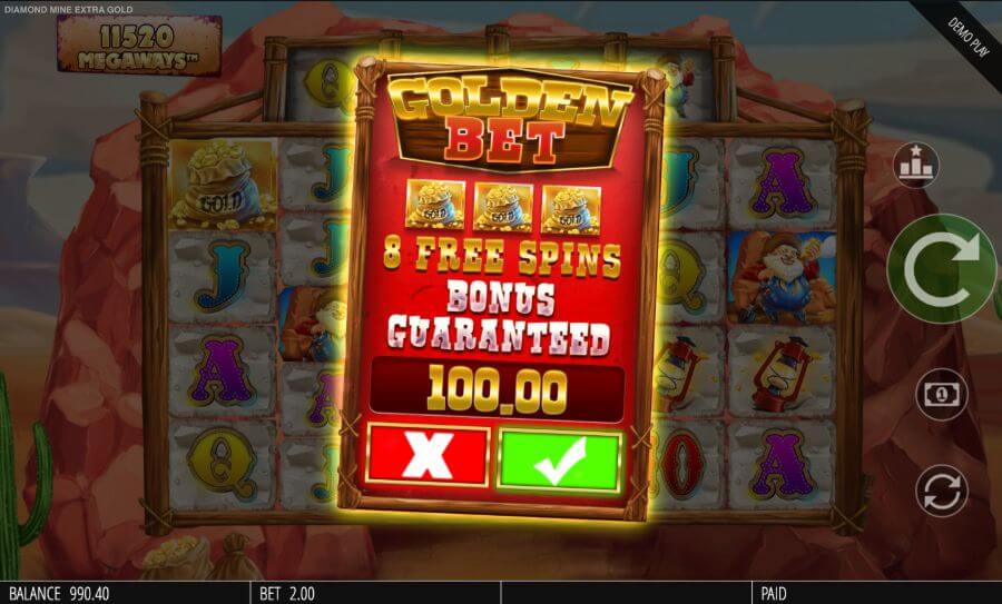 Diamond Mine Extra Gold Megaways