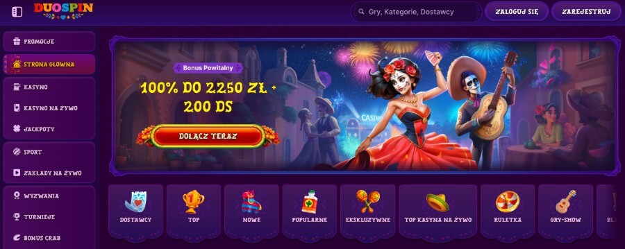 Duospin bonus powitalny