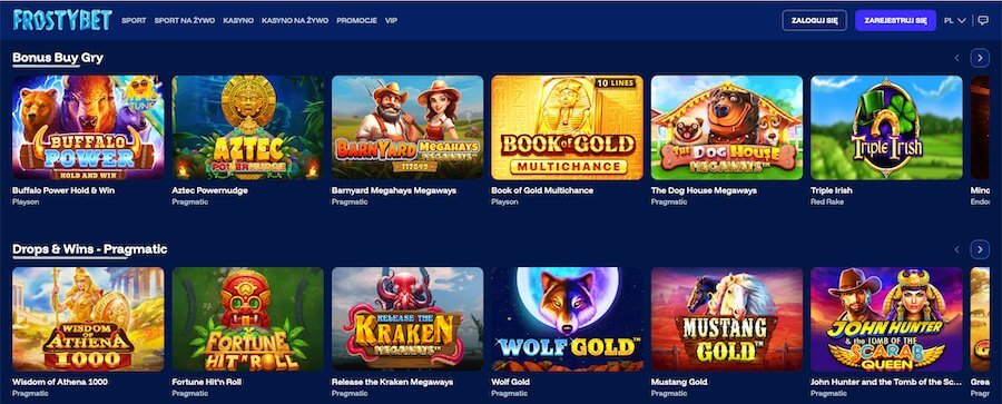 Frostyb Casino gry kasynowe