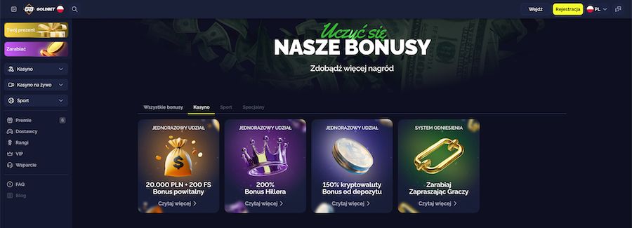 Golbdet bonusy