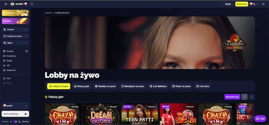 Goldbet kasyno na zywo
