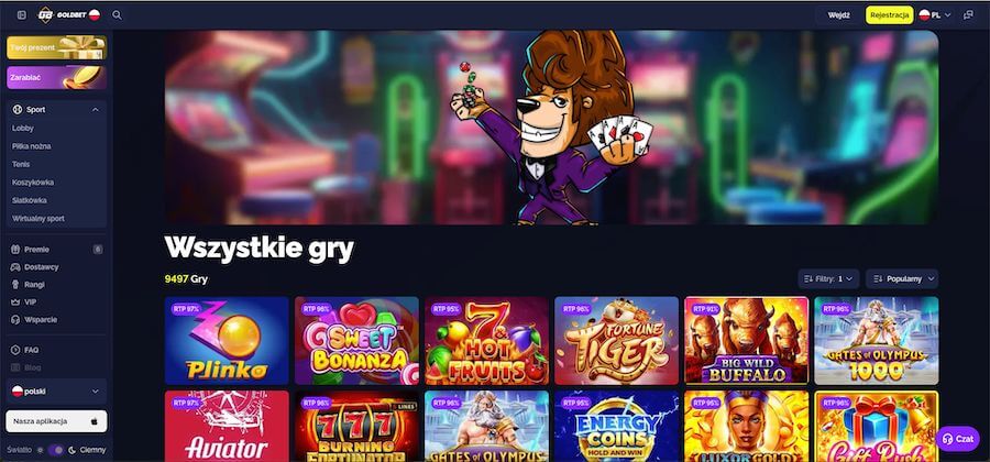 Goldbet gry, maszyny online i sloty