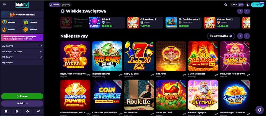 Najlepsze gry kasynowe highfly bet