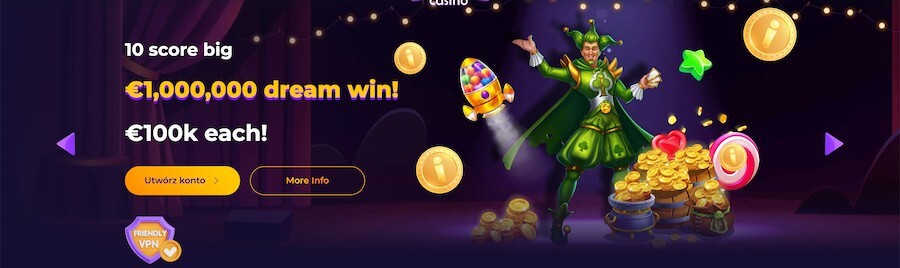 Dream win turniej z nagrodami w iWild Casino.