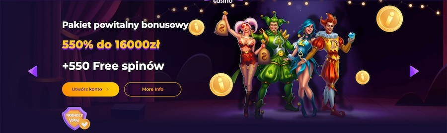 Pakiet powitalny kasyna iWild Casino.