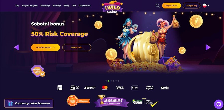 IWildCasino - sobotni bonus