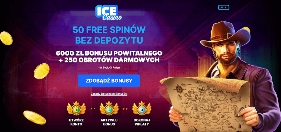 Darmowe spiny bez depozytu i bonus powitalny w IceCasino.