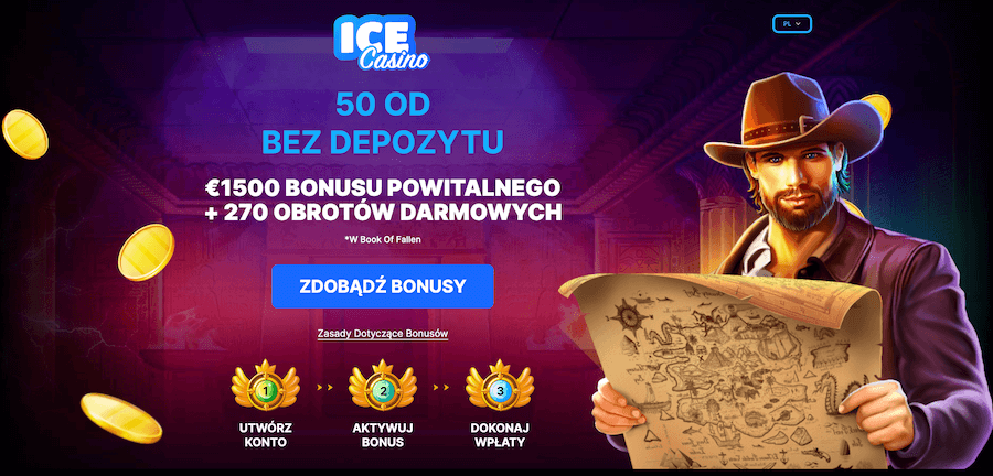 bonus bez depozytu i oferta powitalna w IceCasino