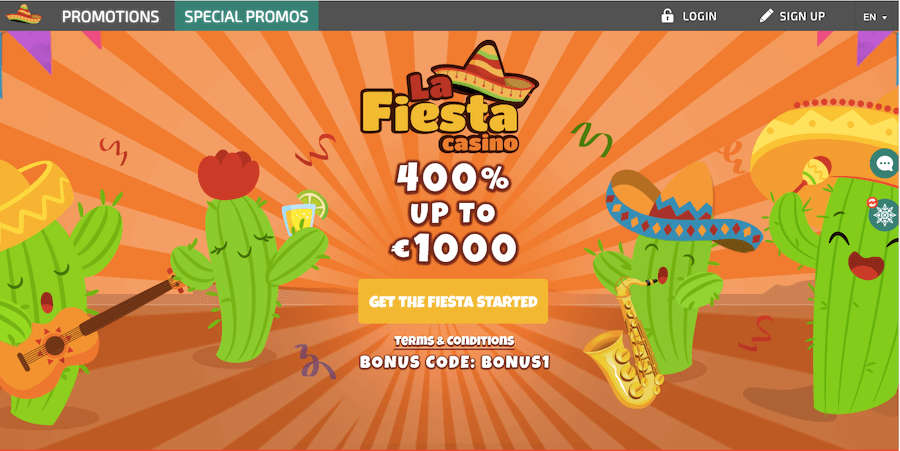 Promocje specjalne w La Fiesta Casino