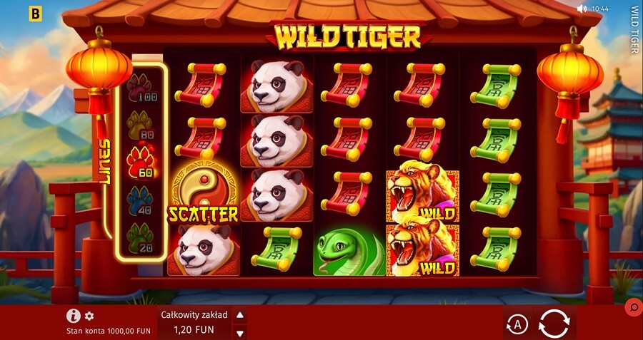 Lama Bet - gra Wild Tiger