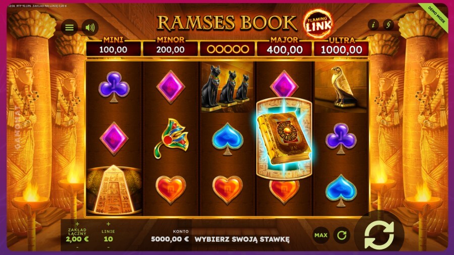 NVcasino gra Ramses Book