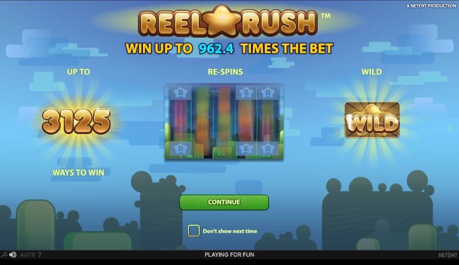 Slot Reel Rush strona startowa automatu