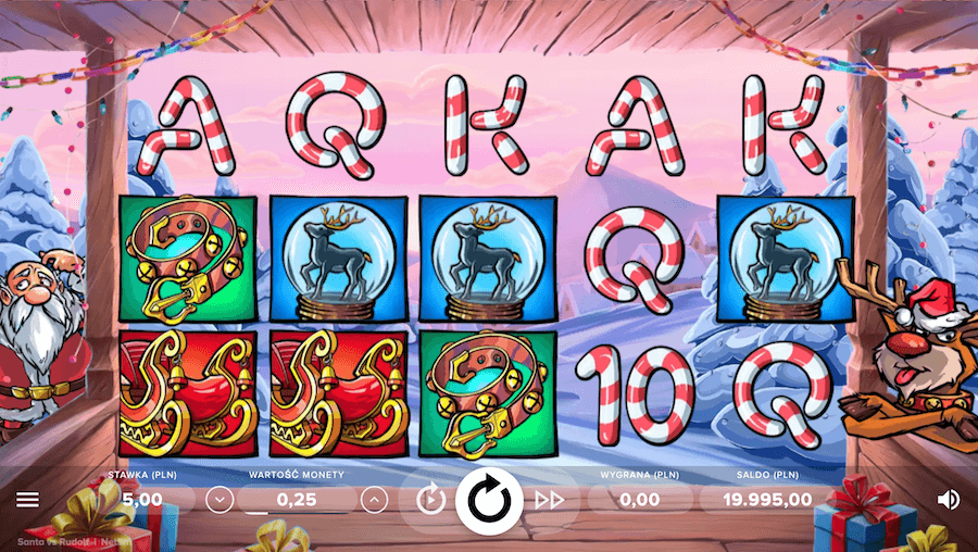 Slot Santa vs Rudolph od Netent 