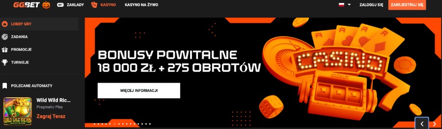 GGBet Kasyno Bonus Powitalny