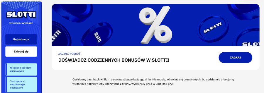 Slotti - cashback