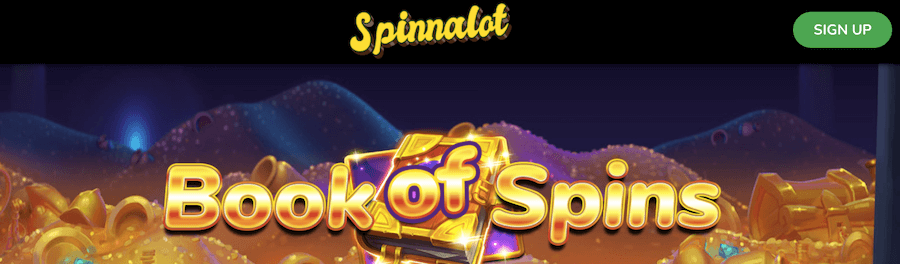 Spinnalot promocja Book of Spins 