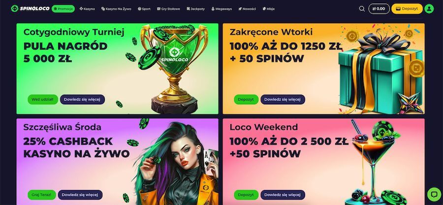 Spinoloco bonusy i promocje