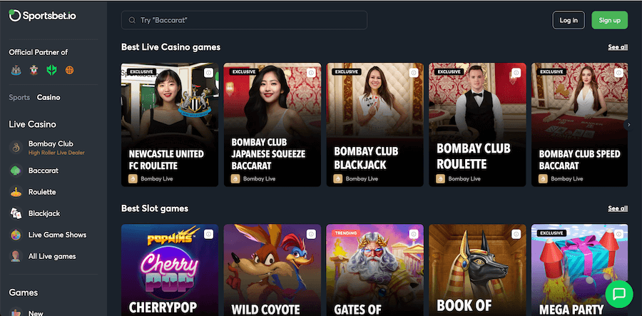 Gry w sportsbet.io.