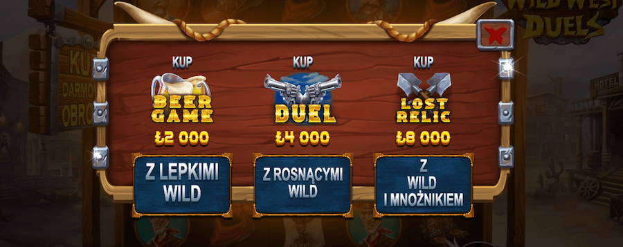 Rundy bonusowe w slocie Wild West Duels