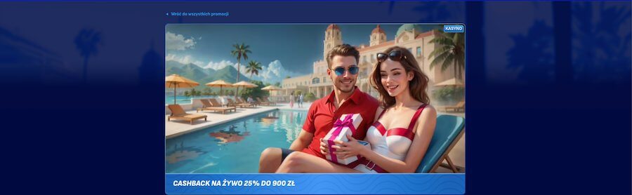 Bonus cashback na żywo w kasynie Wonaco.