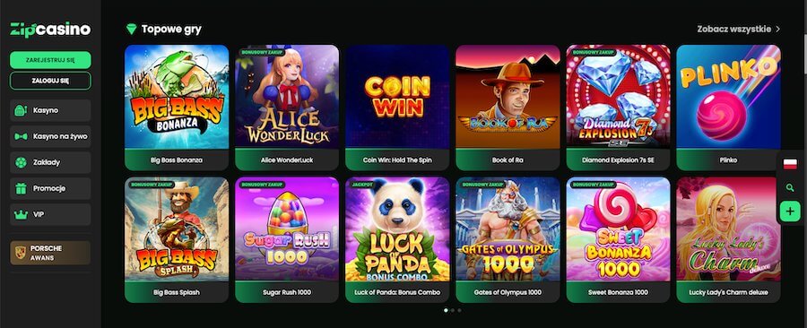 Zip Casino maszyny online i gry
