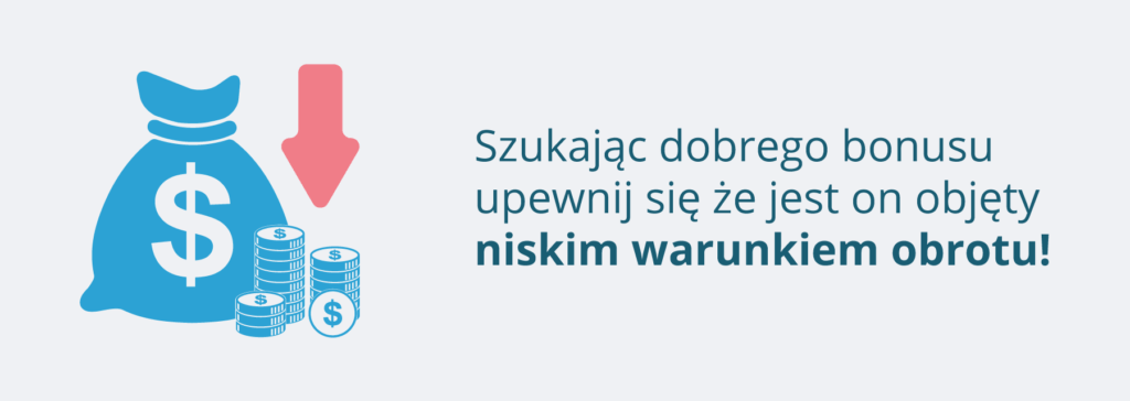 Bonusu z niskim warunkiem obrotu