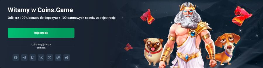 bonus powitalny kasyna Coins.Game