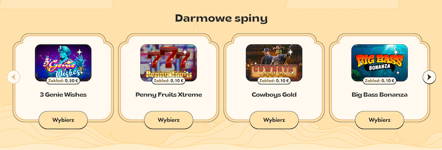 Darmowe spiny VinylCasino.