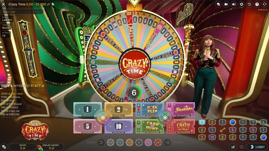 gra Crazy Time w Yoyo Casino