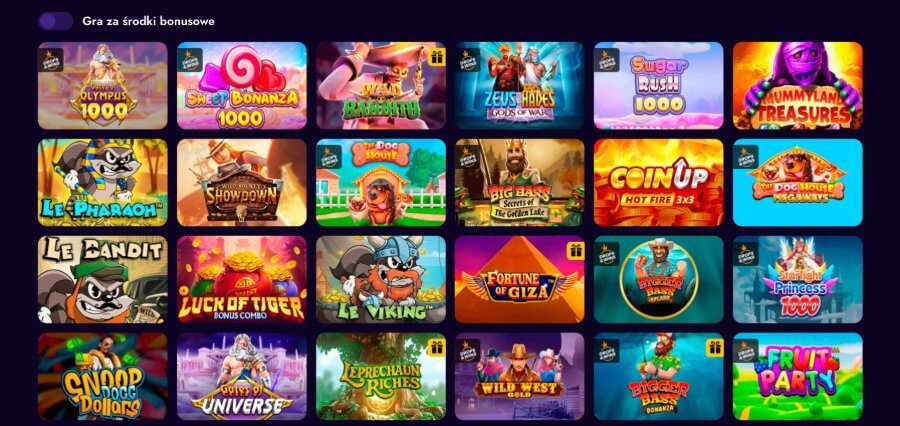 Gry dostępne w kasynie Irwin Casino