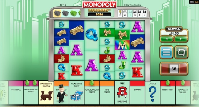 Monopoly Megaways slot od BTG