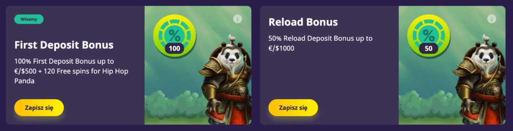 Promocje w FatPanda Casino