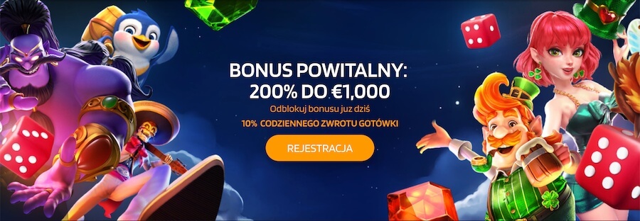 Bonus powitalny kasyna Reddice.