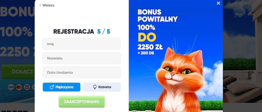 Bonus powitalny w Cazimbo