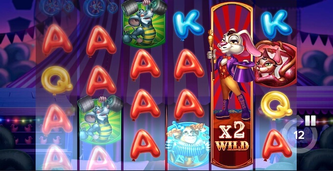 Respin Circus slot Elk Studios grafika i dzwięki 