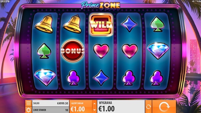 Prime Zone slot Quickspin funkcje i symbole