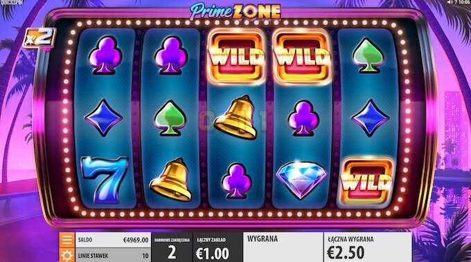 Prime Zone slot od Quickspin grafika 