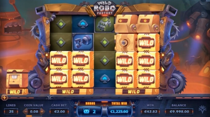 Wild Robo Factory slot runda darmowych spinów 