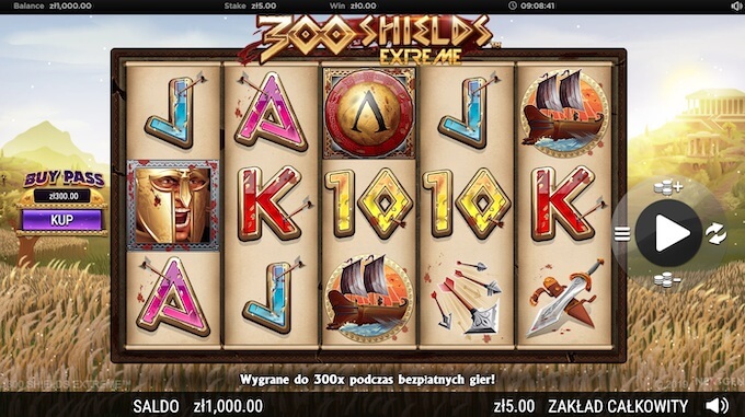 300 Shields Extreme nowy slot od NextGen gaming 