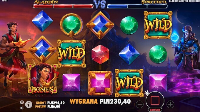 Aladdin and the Sorcerer slot od Pragmatic Play 