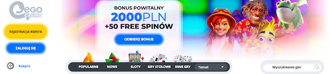 EgoCasino oferta powitalna 