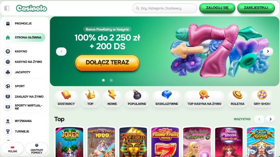 Casinolo bonus powitalny