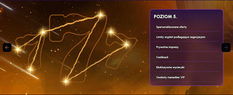 5 poziom VIP w Novajackpot.