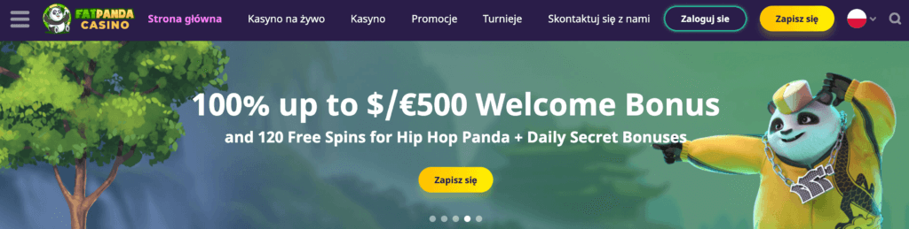 Oferta powitalna w FatPanda Casino